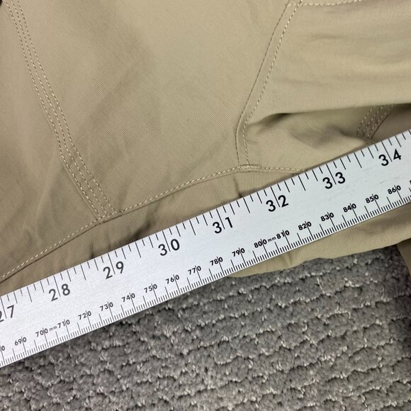 The North Face Convertible Cargo Pants Men's XL Khaki Hiking Outdoor Belt Belted - Picture 16 of 16